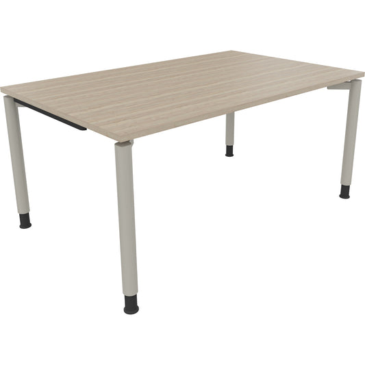 Schreibtisch all in one Maße: 1.600 x 680-820 x 1.000 mm (B x H x T) Holz eiche natur