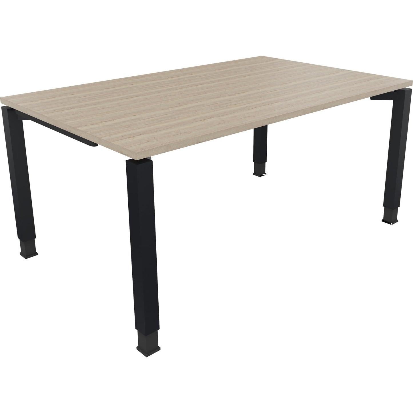 Schreibtisch all in one Maße: 1.600 x 680-820 x 1.000 mm (B x H x T) Holz eiche natur