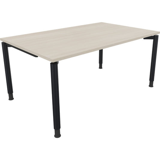 Schreibtisch all in one Maße: 1.600 x 680-820 x 1.000 mm (B x H x T) Holz akazie hell