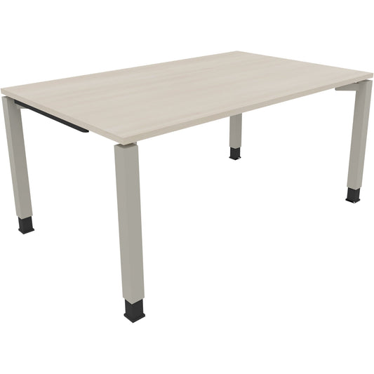 Schreibtisch all in one Maße: 1.600 x 680-820 x 1.000 mm (B x H x T) Holz akazie hell