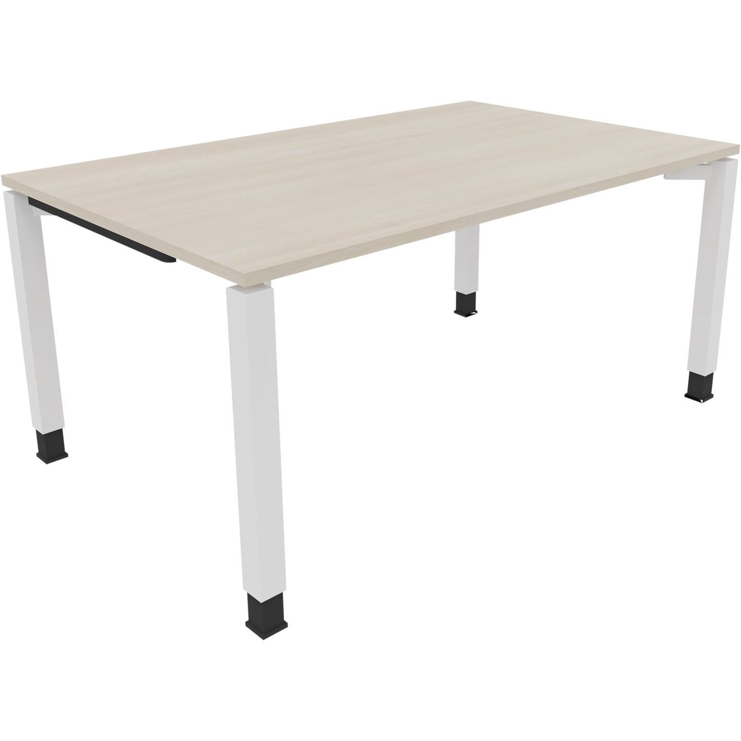 Schreibtisch all in one Maße: 1.600 x 680-820 x 1.000 mm (B x H x T) Holz akazie hell
