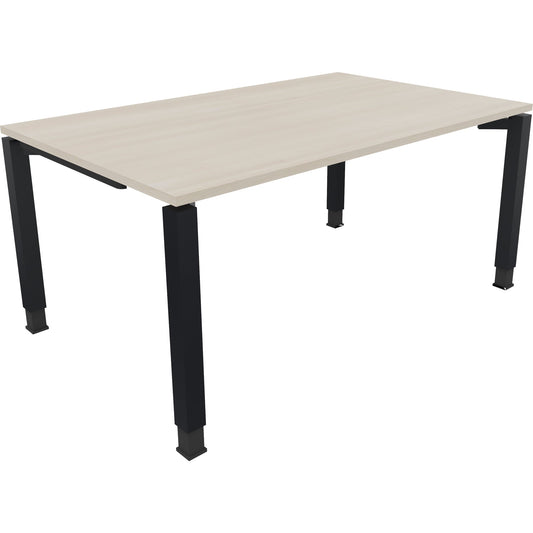 Schreibtisch all in one Maße: 1.600 x 680-820 x 1.000 mm (B x H x T) Holz akazie hell