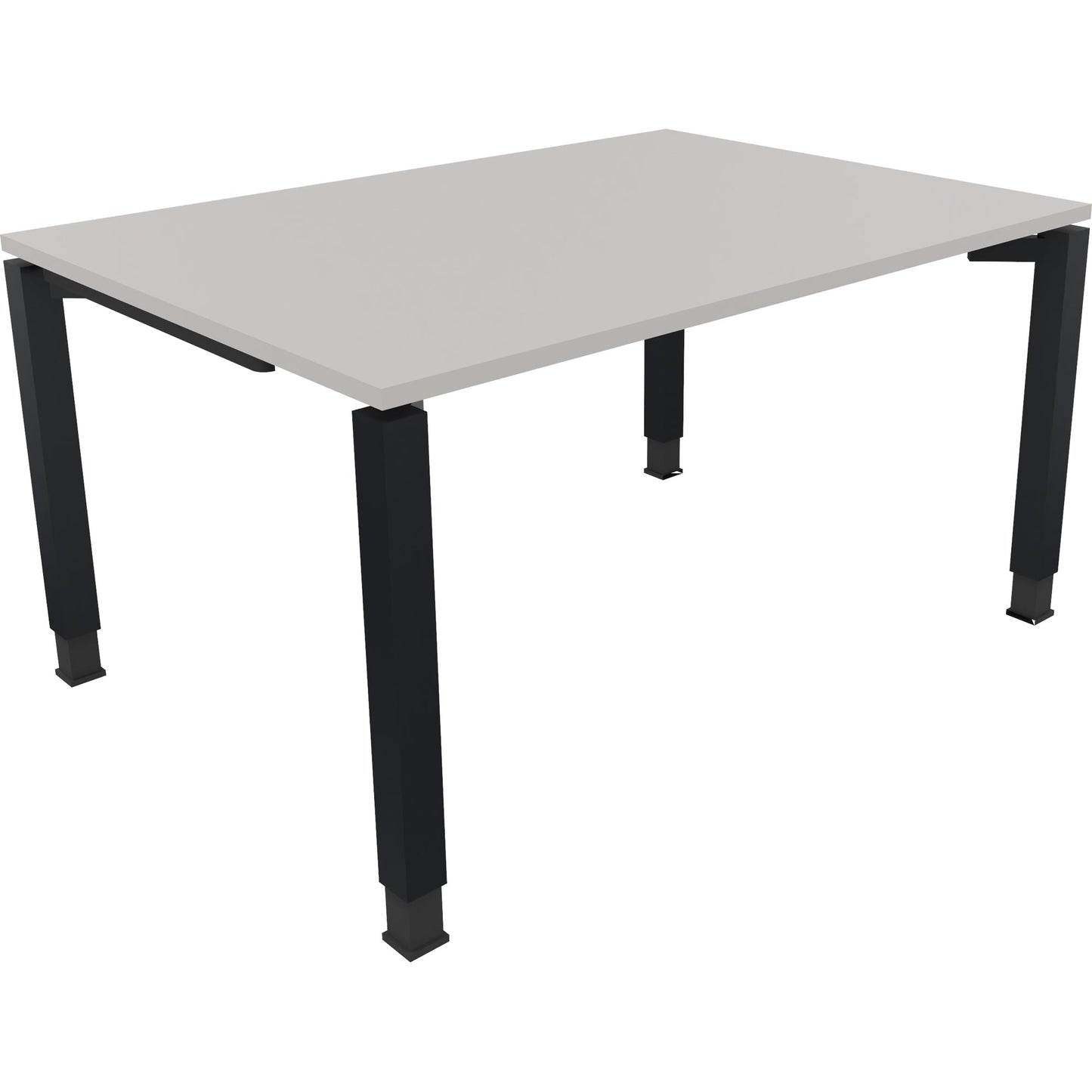 Schreibtisch all in one Maße: 1.400 x 680-820 x 1.000 mm (B x H x T) Holz lichtgrau