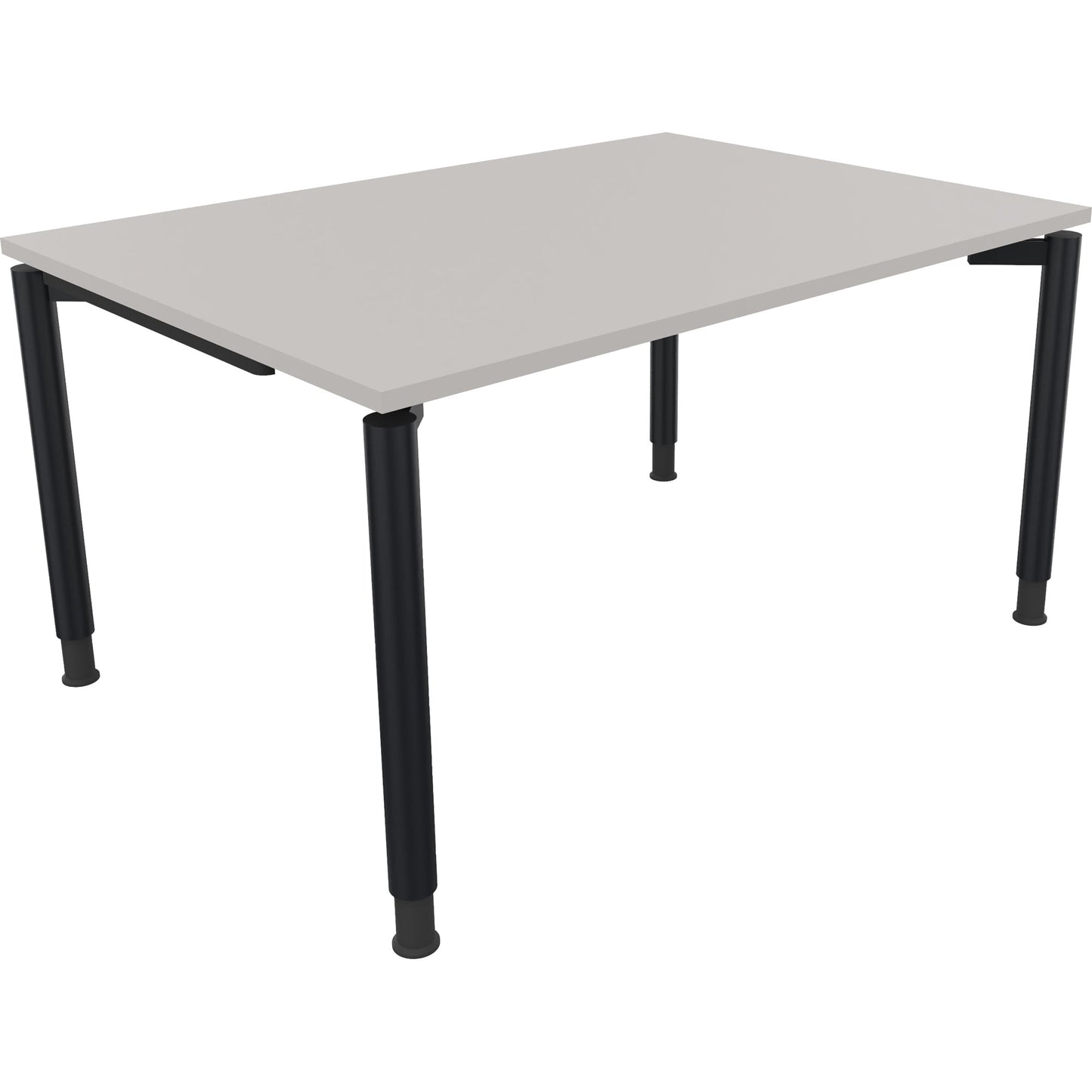 Schreibtisch all in one Maße: 1.400 x 680-820 x 1.000 mm (B x H x T) Holz lichtgrau