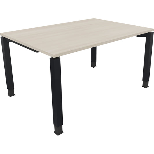 Schreibtisch all in one Maße: 1.400 x 680-820 x 1.000 mm (B x H x T) Holz akazie hell