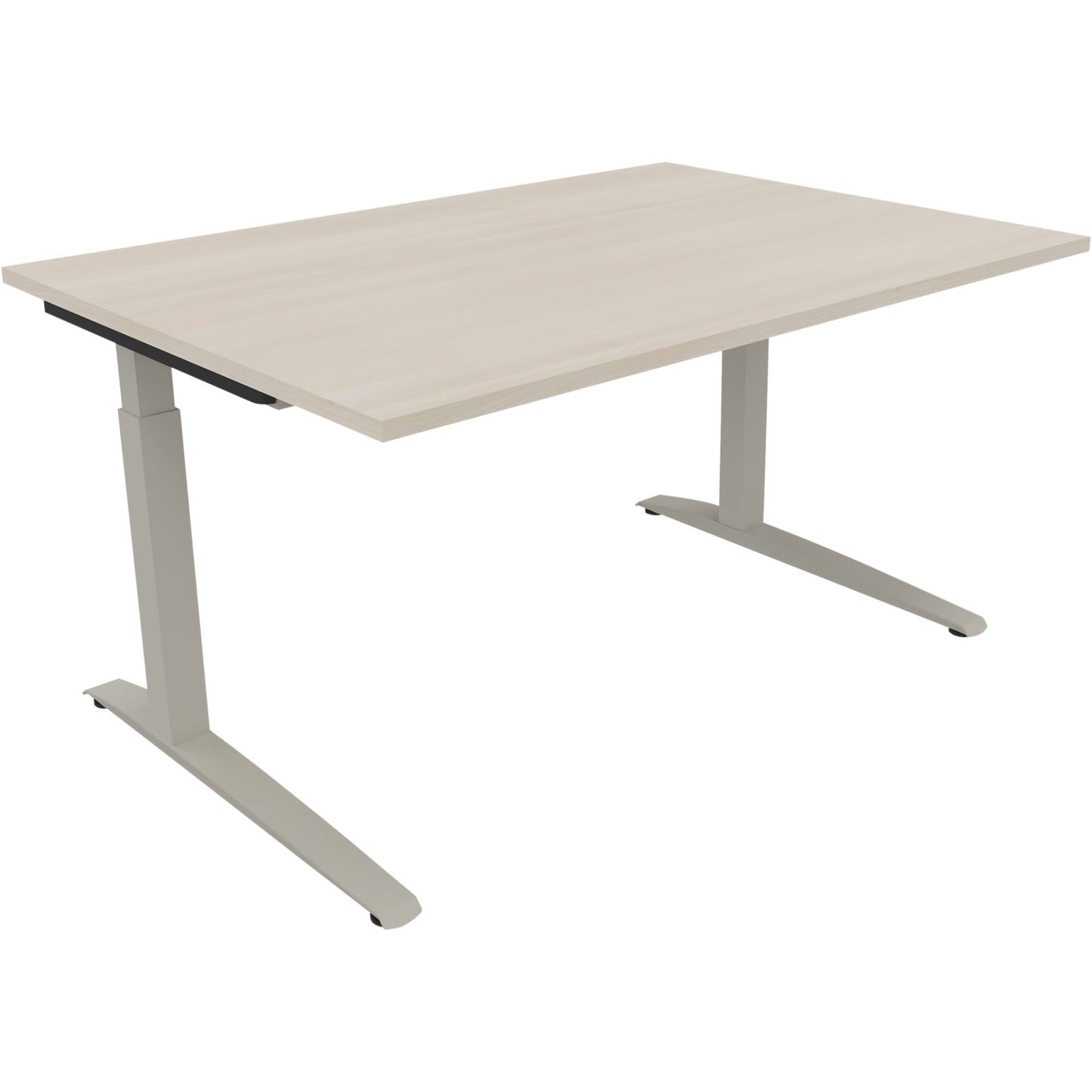 Schreibtisch all in one Maße: 1.400 x 650-850 x 1.000 mm (B x H x T) Holz akazie hell