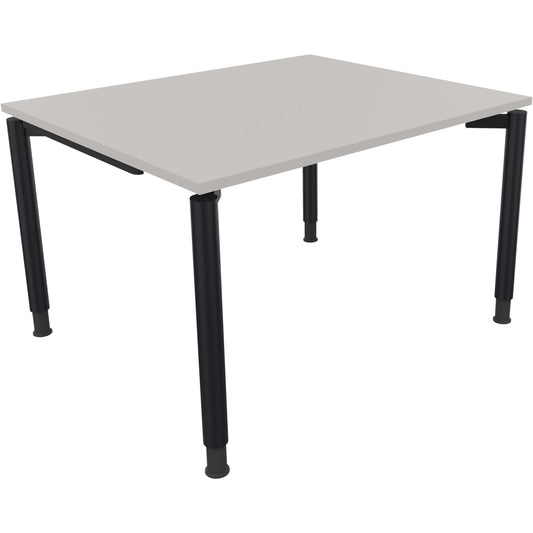 Schreibtisch all in one Maße: 1.200 x 680-820 x 1.000 mm (B x H x T) Holz lichtgrau
