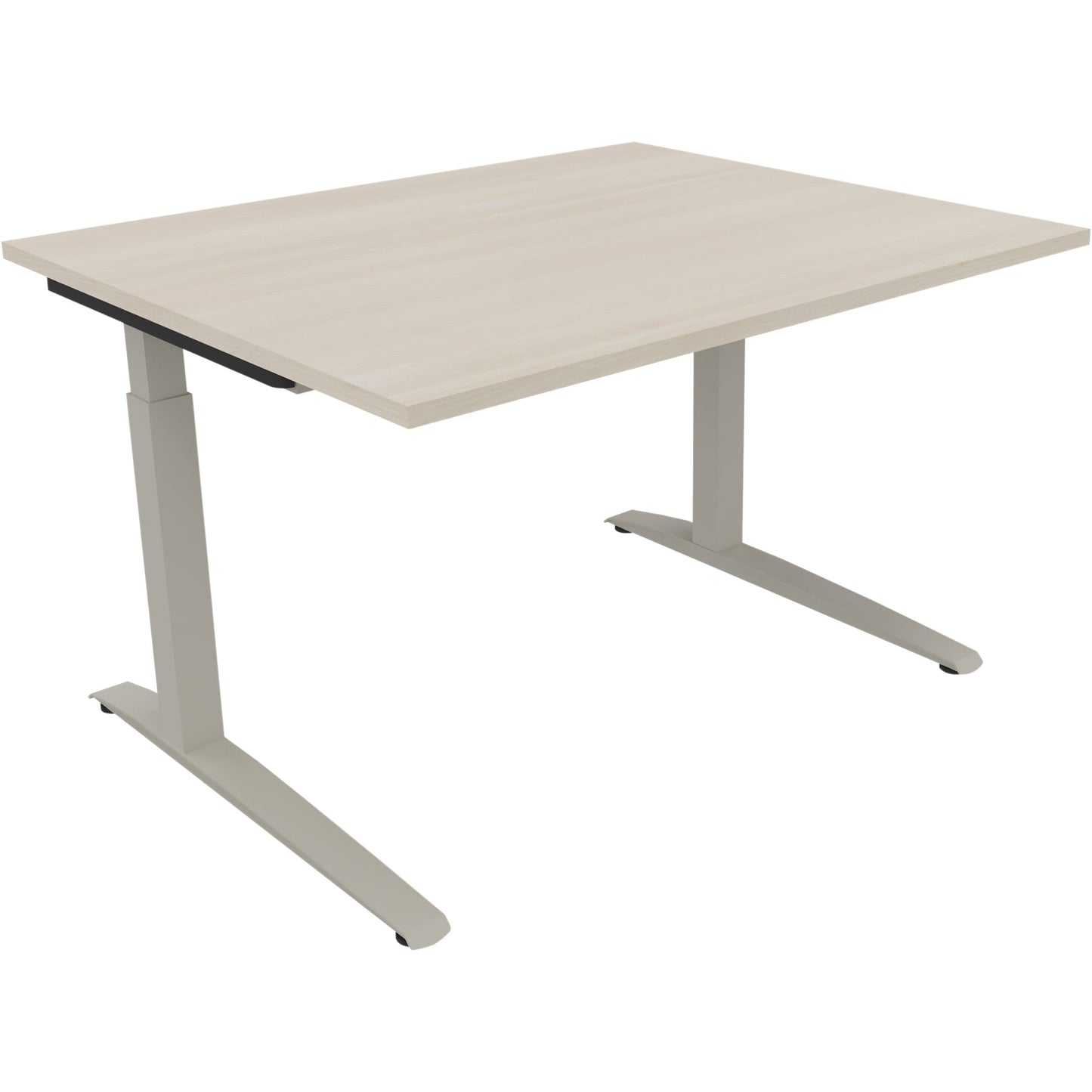 Schreibtisch all in one Maße: 1.200 x 650-850 x 1.000 mm (B x H x T) Holz akazie hell