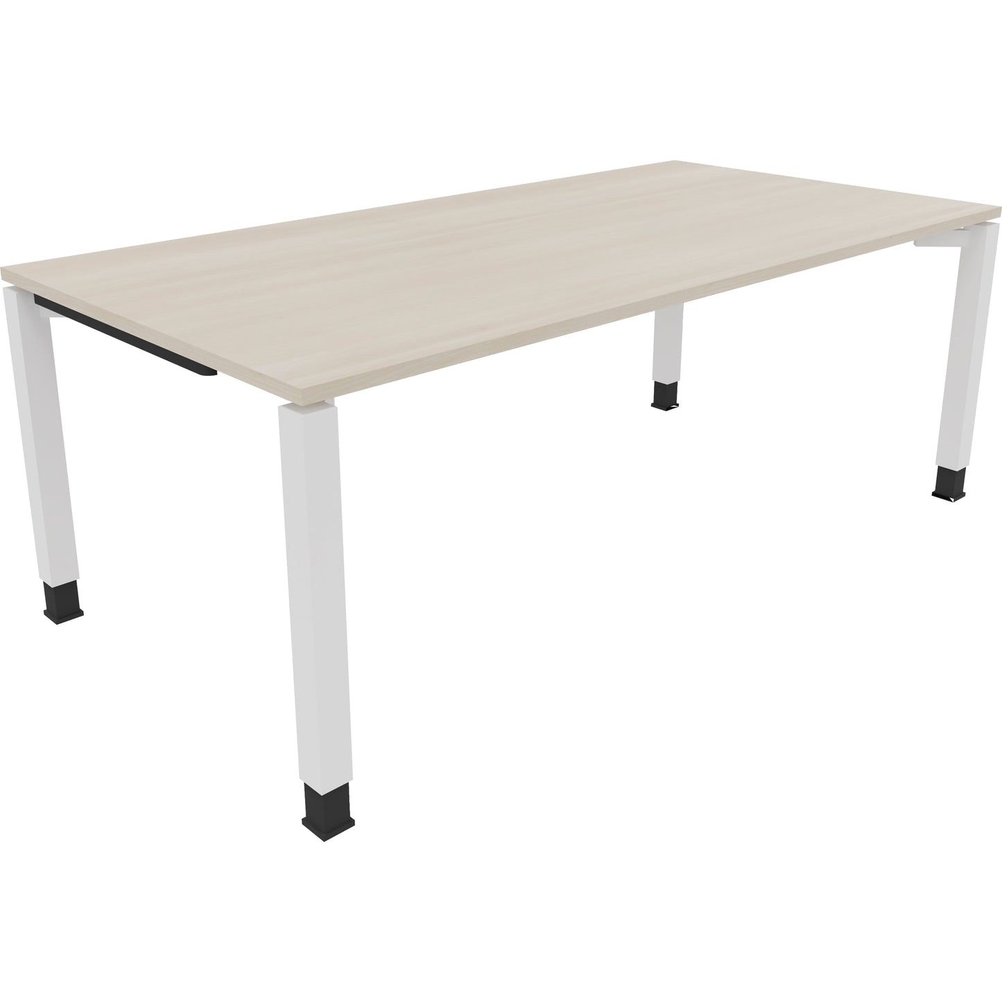 Schreibtisch all in one Maße: 2.000 x 680-820 x 1.000 mm (B x H x T) Holz akazie hell