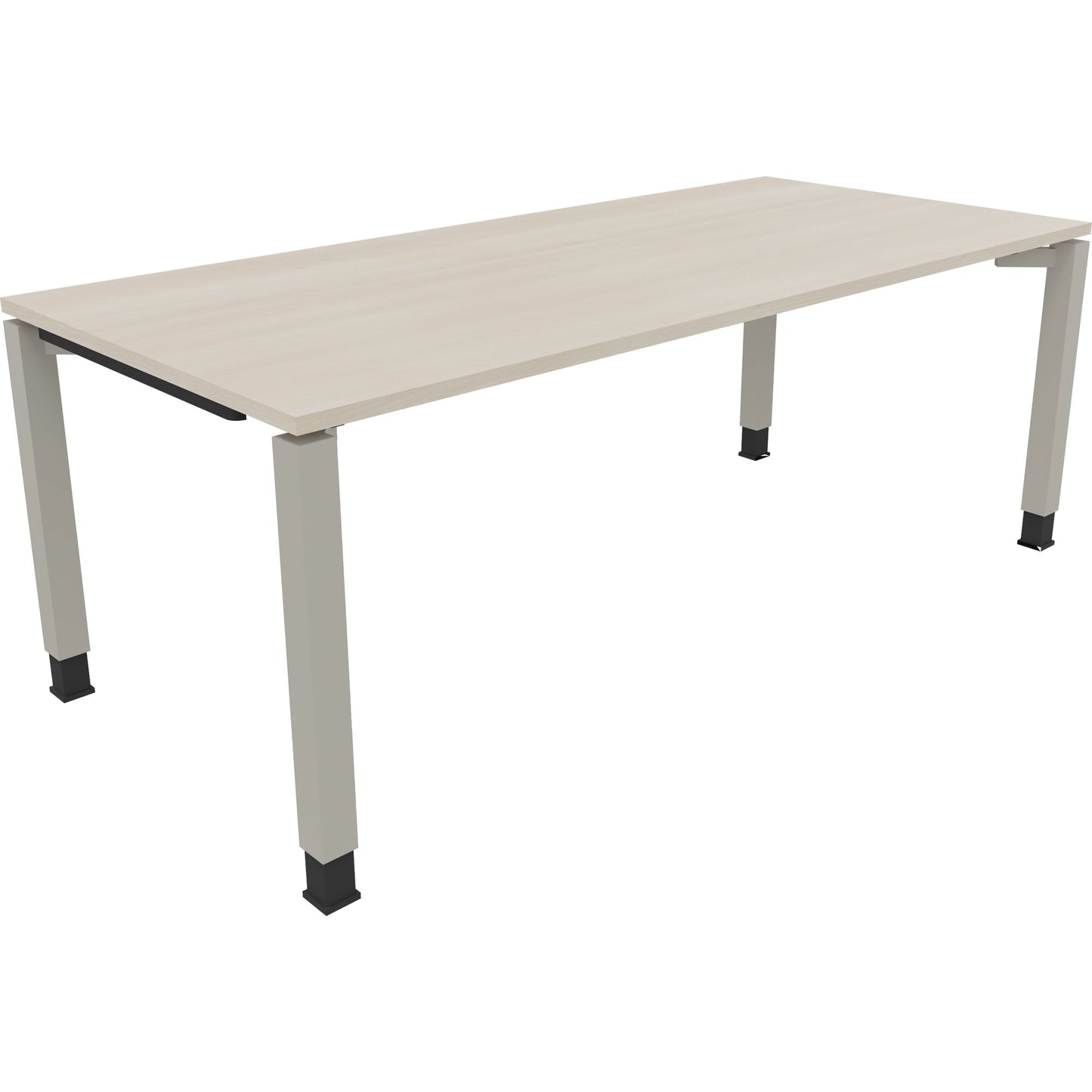 Schreibtisch all in one Maße: 2.000 x 680-820 x 900 mm (B x H x T) Holz akazie hell