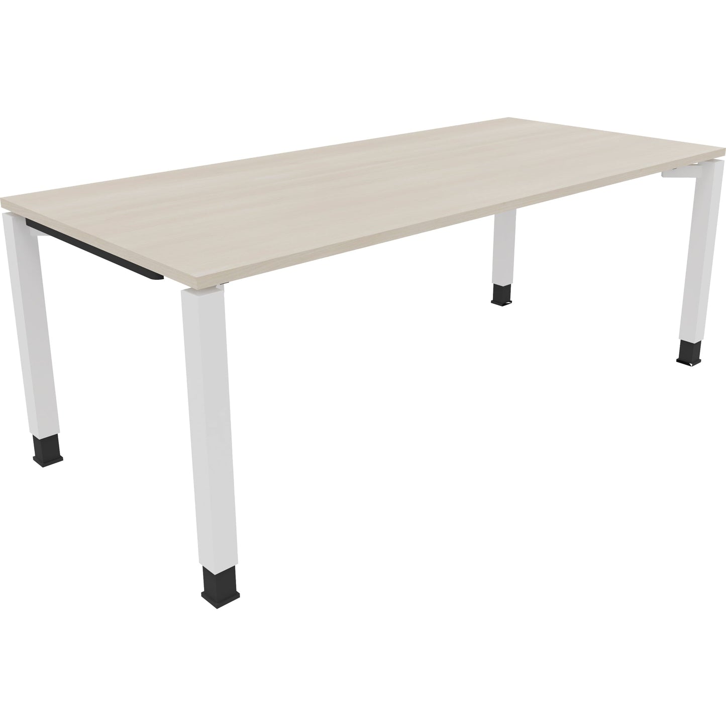 Schreibtisch all in one Maße: 2.000 x 680-820 x 900 mm (B x H x T) Holz akazie hell
