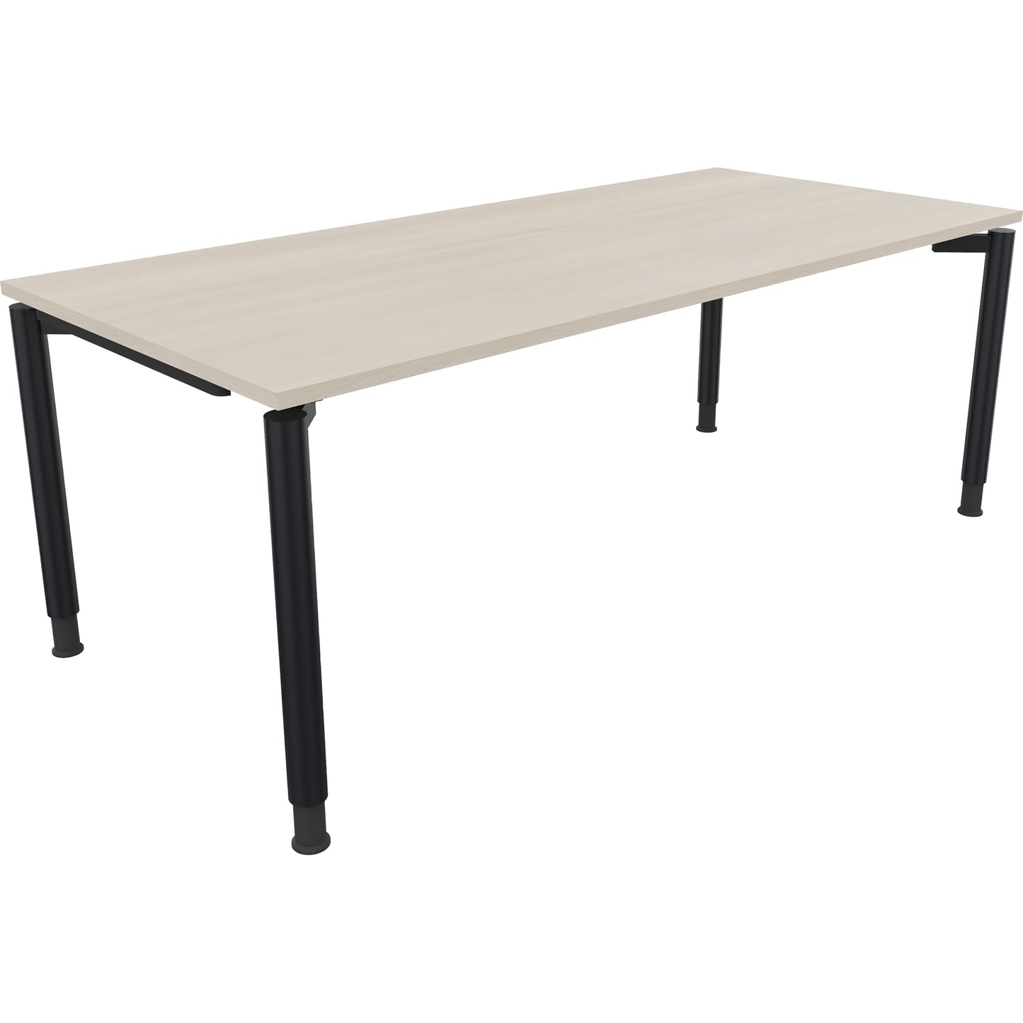 Schreibtisch all in one Maße: 2.000 x 680-820 x 900 mm (B x H x T) Holz akazie hell