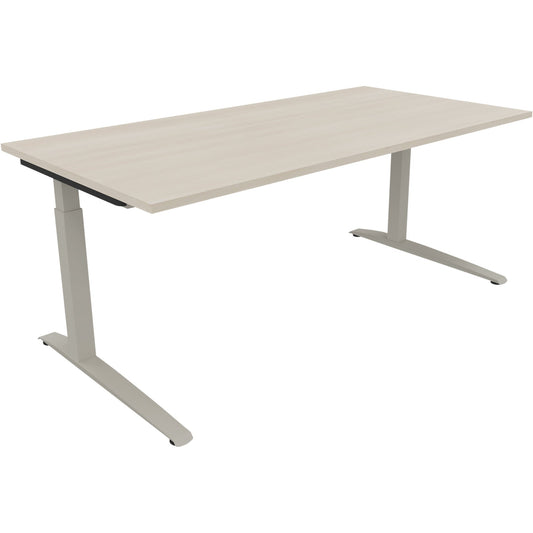 Schreibtisch all in one Maße: 1.800 x 650-850 x 900 mm (B x H x T) Holz akazie hell