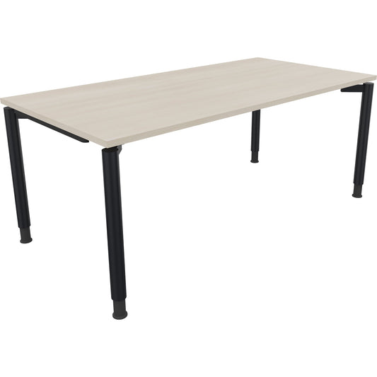 Schreibtisch all in one Maße: 1.800 x 680-820 x 900 mm (B x H x T) Holz akazie hell