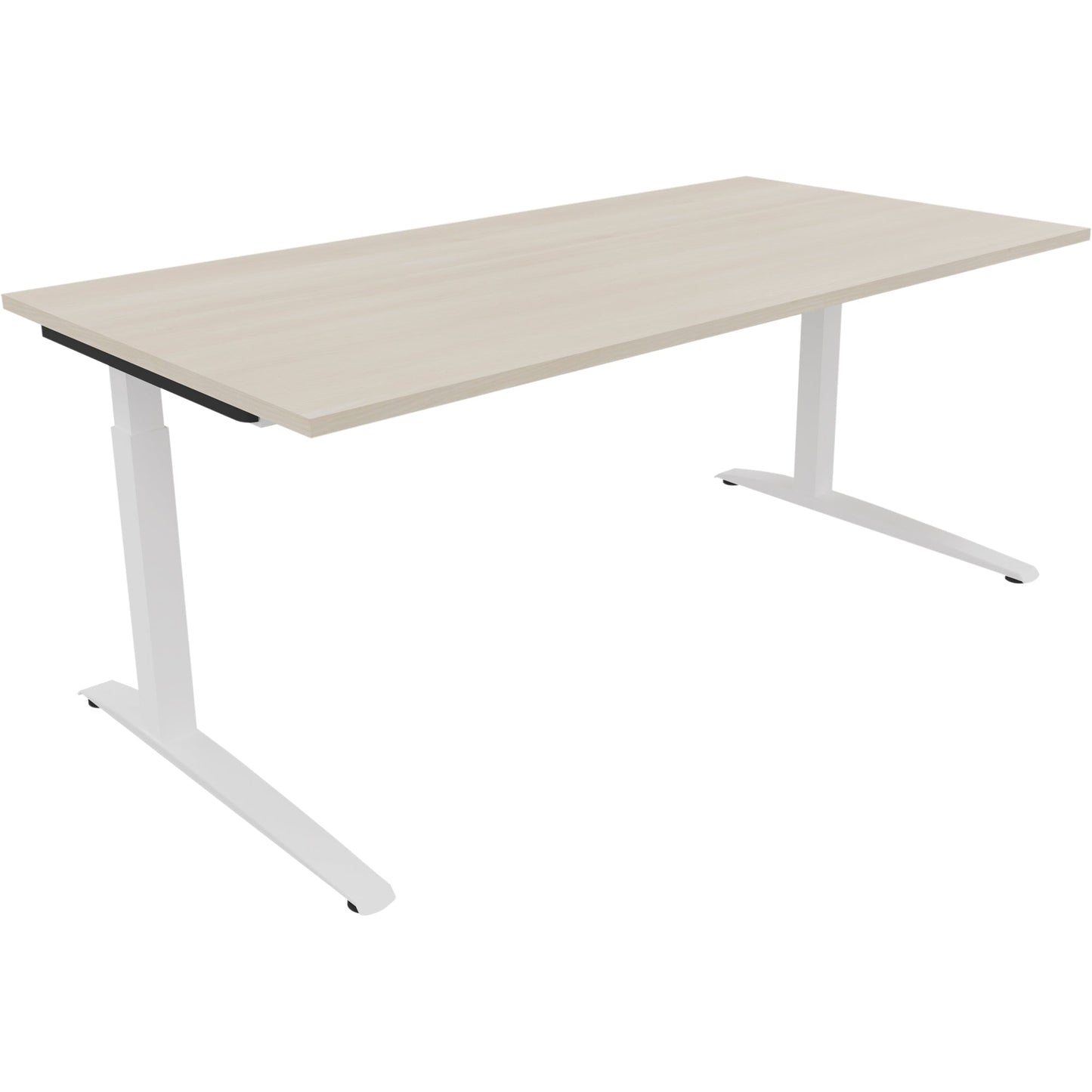 Schreibtisch all in one Maße: 1.800 x 650-850 x 900 mm (B x H x T) Holz akazie hell