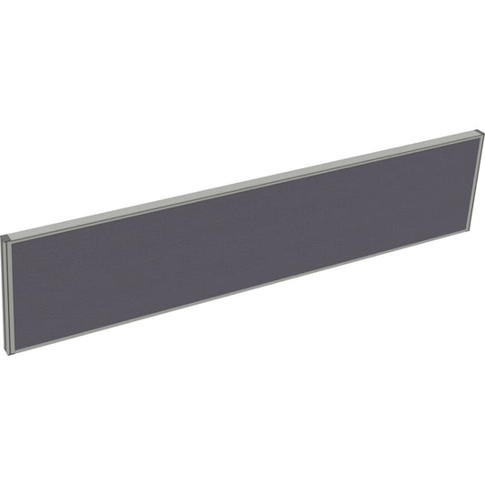 Tischtrennwand System 41 180 x 40 cm (B x H) 4,1cm Schallabsorberklasse: C Lucia Stoff dunkelgrau