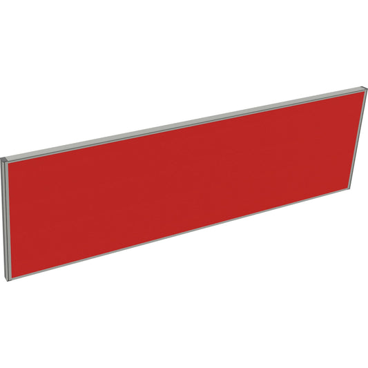 Tischtrennwand System 41 200 x 60 cm (B x H) 4,1cm Schallabsorberklasse: C Lucia Stoff rot