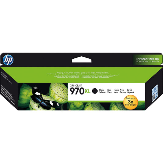 HP Tintenpatrone Originalzubehör 970XL ca. 9.200 Seiten schwarz 250ml