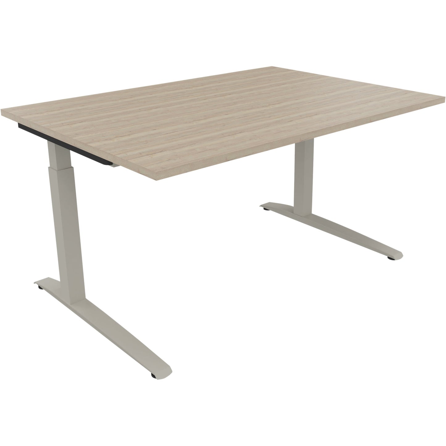 Schreibtisch all in one Maße: 1.400 x 650-850 x 1.000 mm (B x H x T) Holz eiche natur