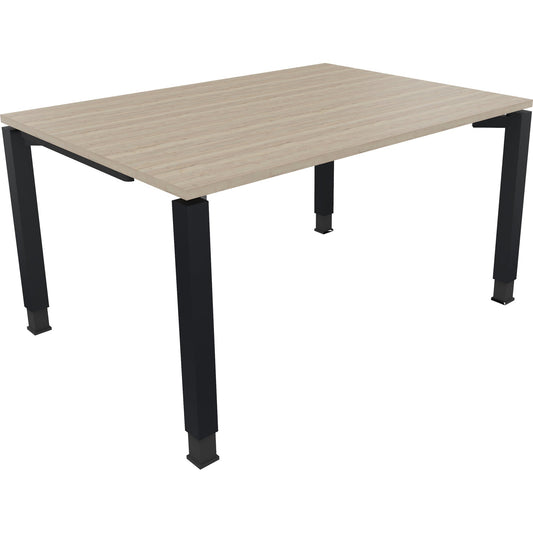 Schreibtisch all in one Maße: 1.400 x 680-820 x 1.000 mm (B x H x T) Holz eiche natur