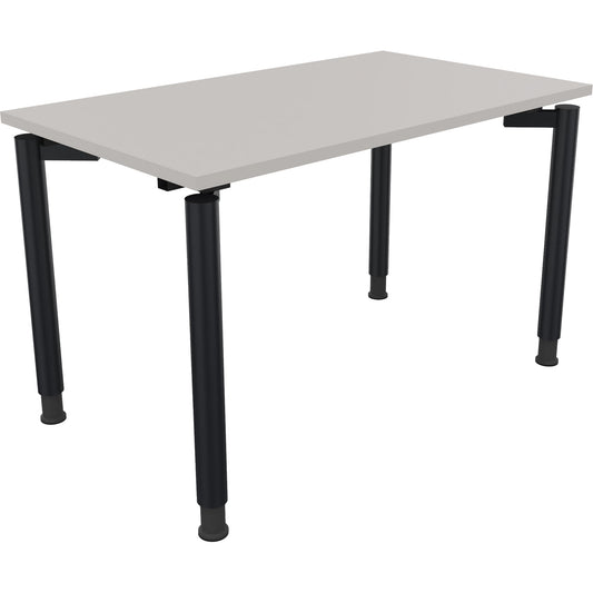Schreibtisch all in one Maße: 1.200 x 680-820 x 700 mm (B x H x T) Holz lichtgrau