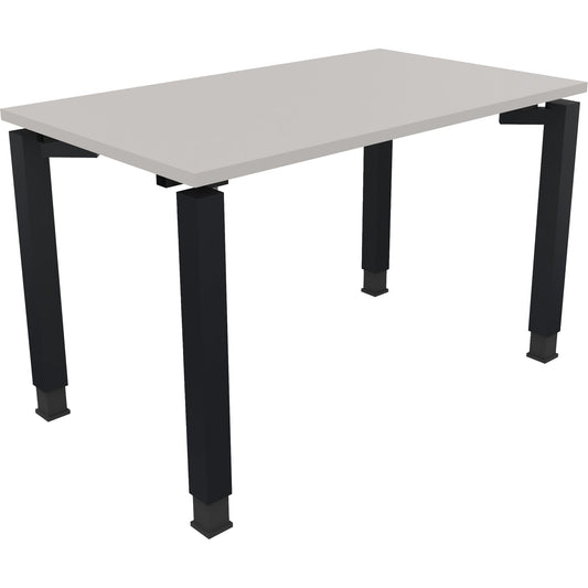 Schreibtisch all in one Maße: 1.200 x 680-820 x 700 mm (B x H x T) Holz lichtgrau