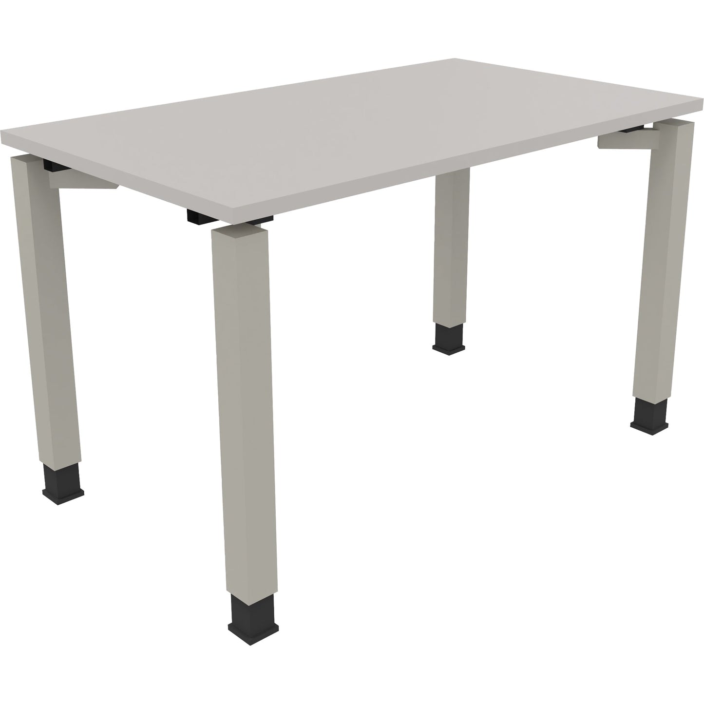 Schreibtisch all in one Maße: 1.200 x 680-820 x 700 mm (B x H x T) Holz lichtgrau