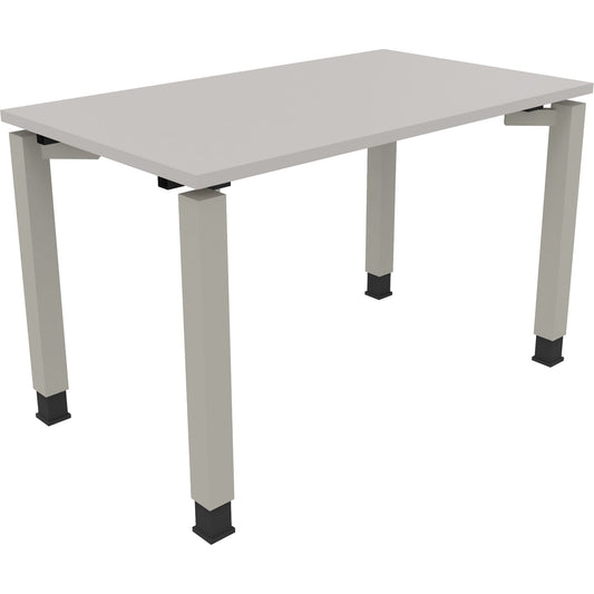 Schreibtisch all in one Maße: 1.200 x 680-820 x 700 mm (B x H x T) Holz lichtgrau