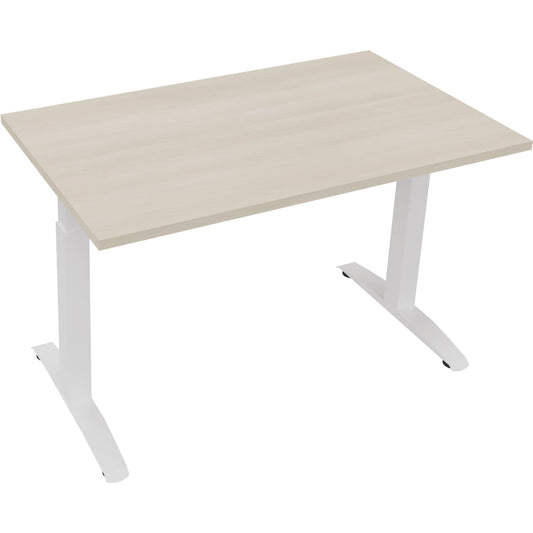 Schreibtisch all in one Maße: 1.200 x 650-850 x 700 mm (B x H x T) Holz akazie hell