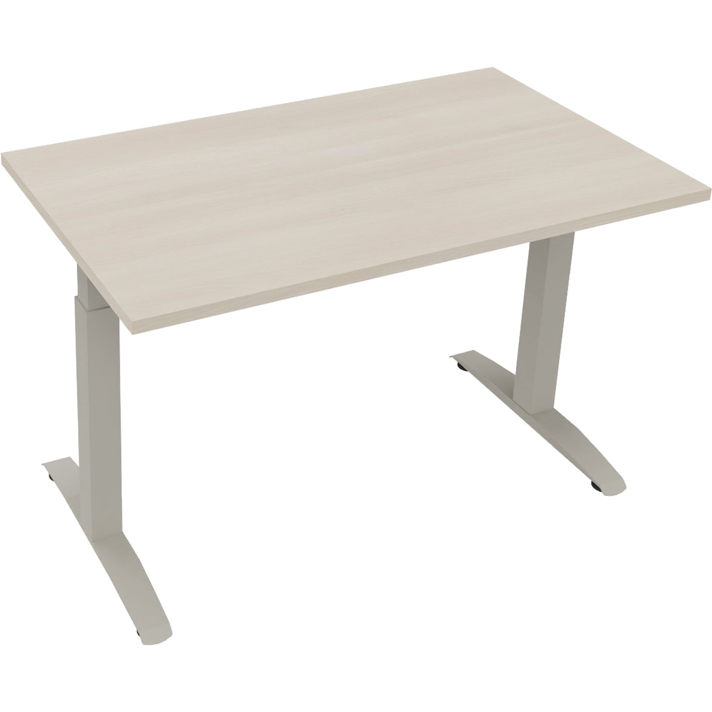 Schreibtisch all in one Maße: 1.200 x 650-850 x 700 mm (B x H x T) Holz akazie hell