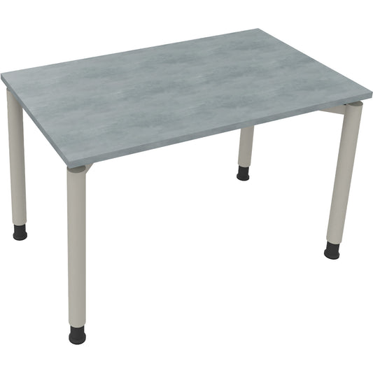 Schreibtisch all in one Maße: 1.200 x 680-820 x 700 mm (B x H x T) Holz beton hell