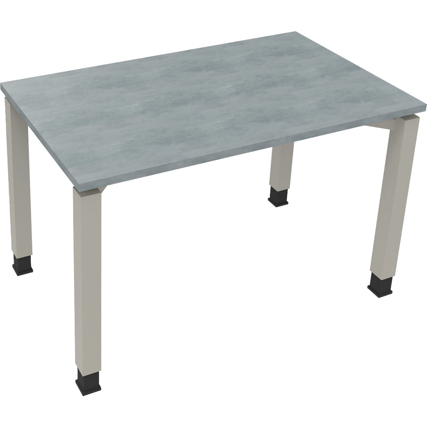 Schreibtisch all in one Maße: 1.200 x 680-820 x 700 mm (B x H x T) Holz beton hell
