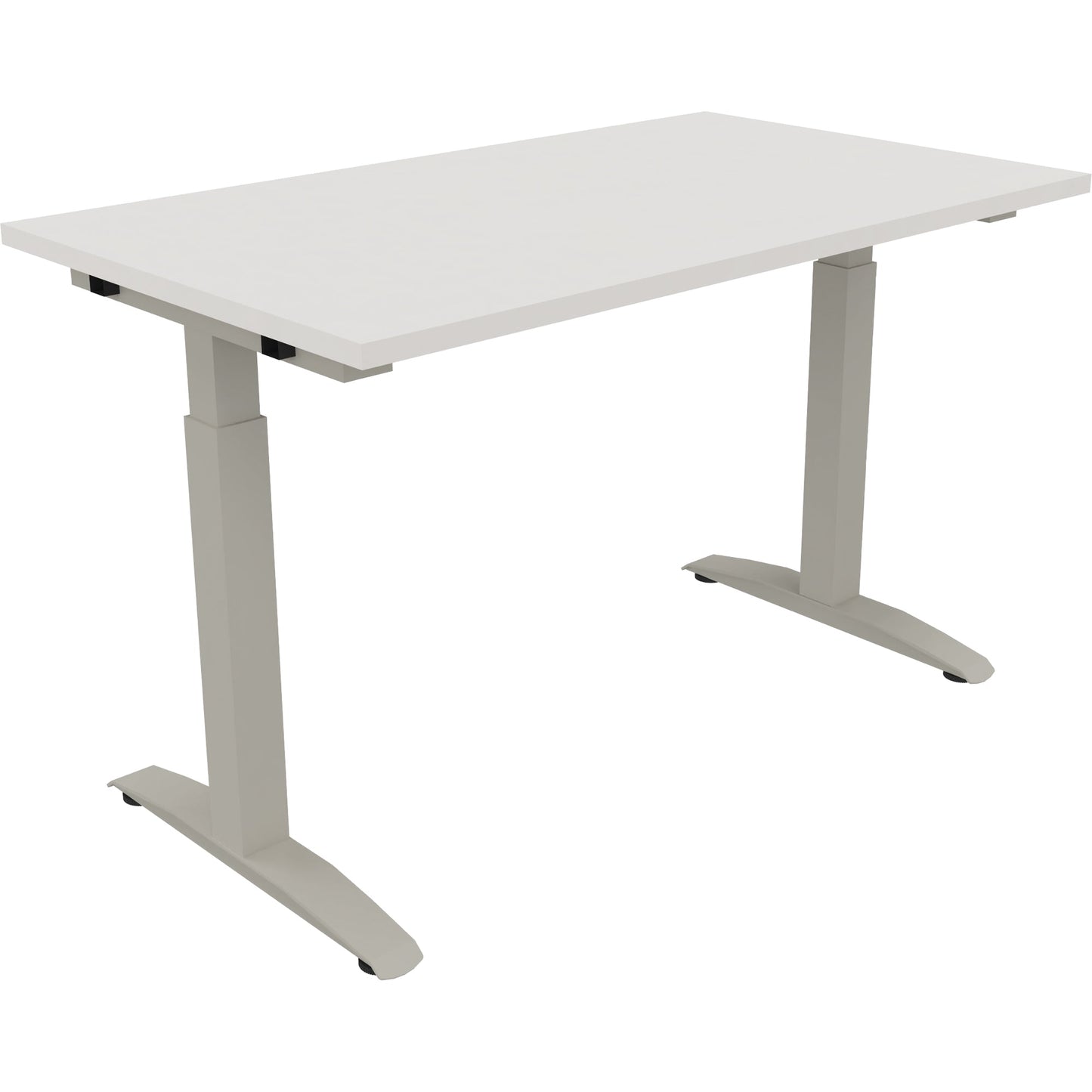 Schreibtisch all in one Maße: 1.200 x 650-850 x 700 mm (B x H x T) Holz diamant weiß