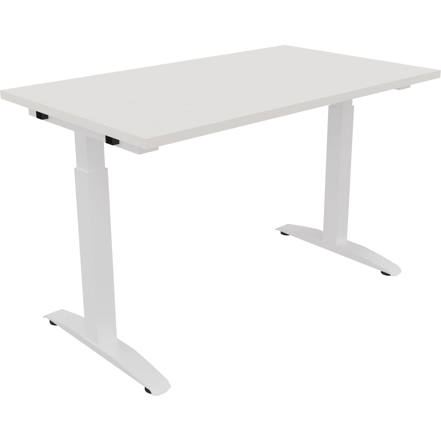 Schreibtisch all in one Maße: 1.200 x 650-850 x 700 mm (B x H x T) Holz diamant weiß