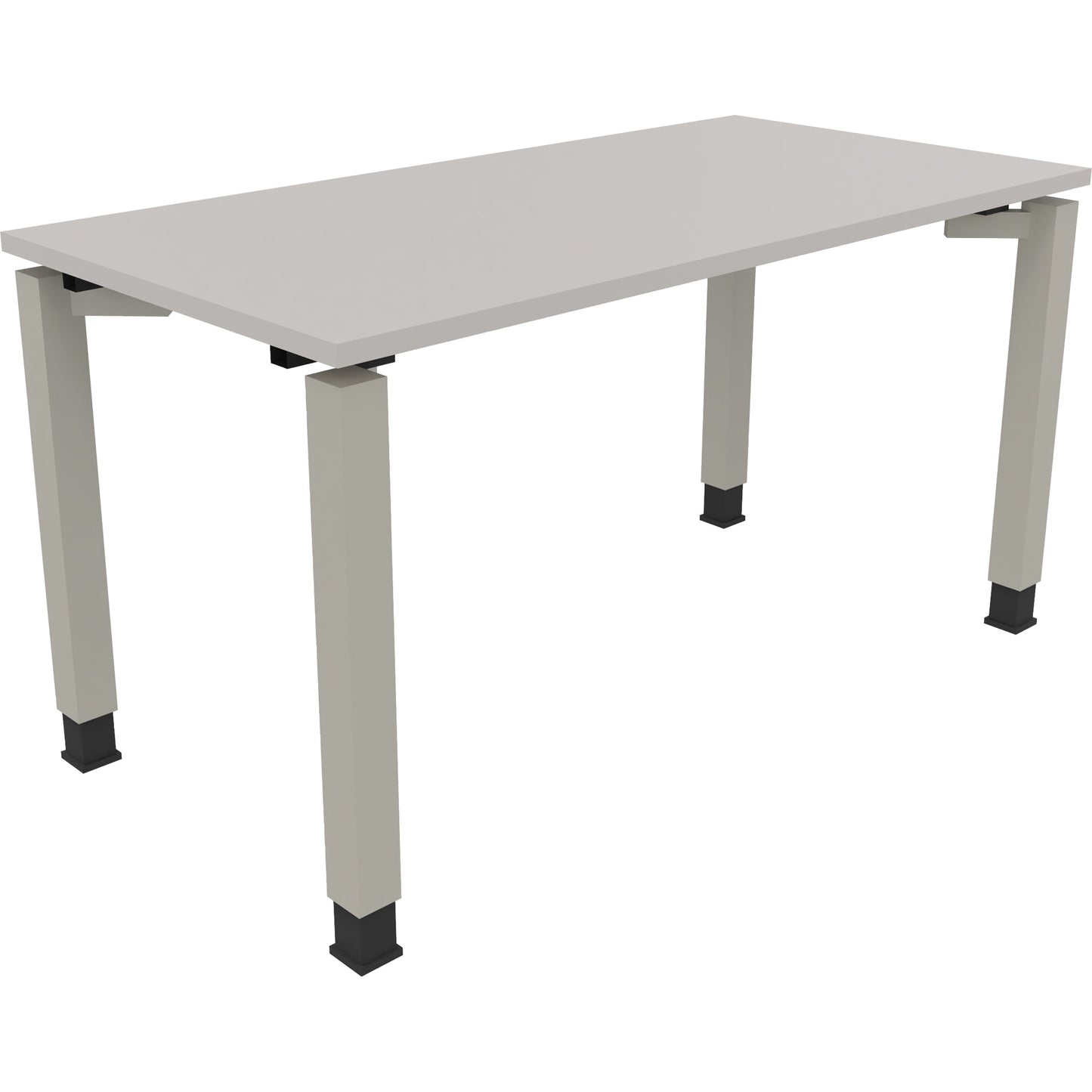 Schreibtisch all in one Maße: 1.400 x 680-820 x 700 mm (B x H x T) Holz lichtgrau