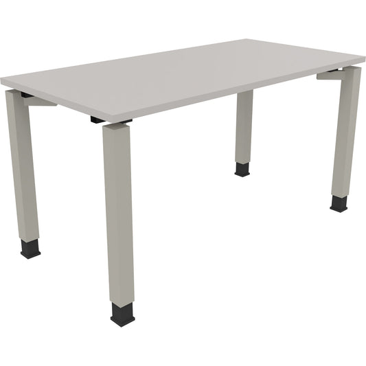 Schreibtisch all in one Maße: 1.400 x 680-820 x 700 mm (B x H x T) Holz lichtgrau