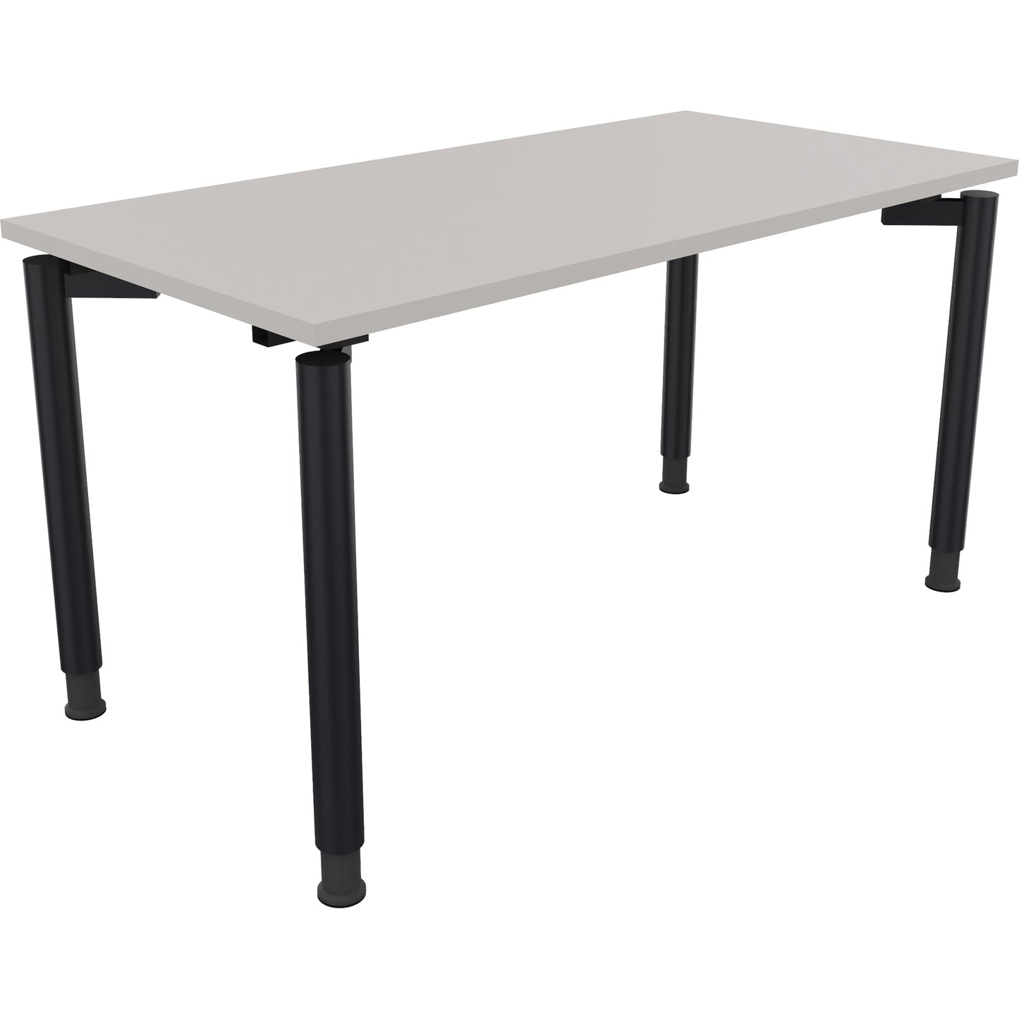 Schreibtisch all in one Maße: 1.400 x 680-820 x 700 mm (B x H x T) Holz lichtgrau