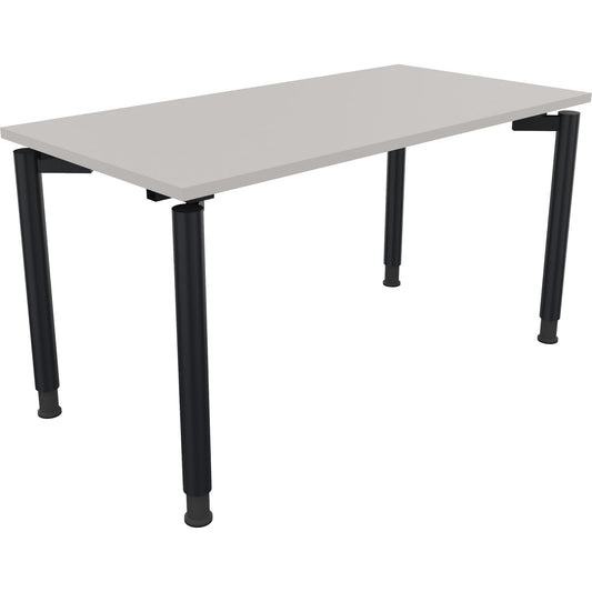 Schreibtisch all in one Maße: 1.400 x 680-820 x 700 mm (B x H x T) Holz lichtgrau