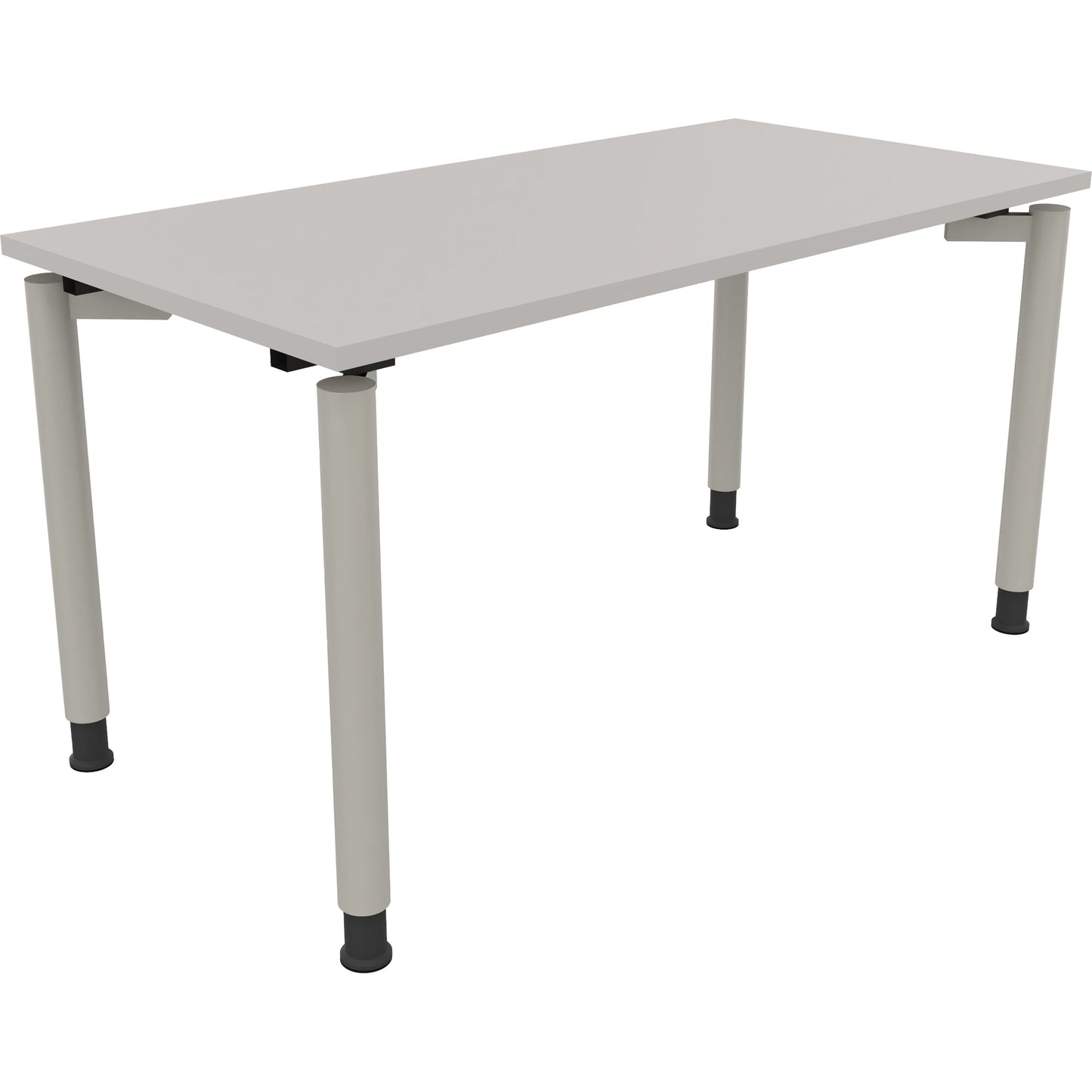 Schreibtisch all in one Maße: 1.400 x 680-820 x 700 mm (B x H x T) Holz lichtgrau