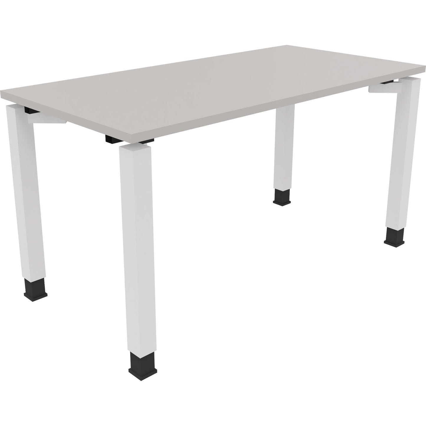 Schreibtisch all in one Maße: 1.400 x 680-820 x 700 mm (B x H x T) Holz lichtgrau