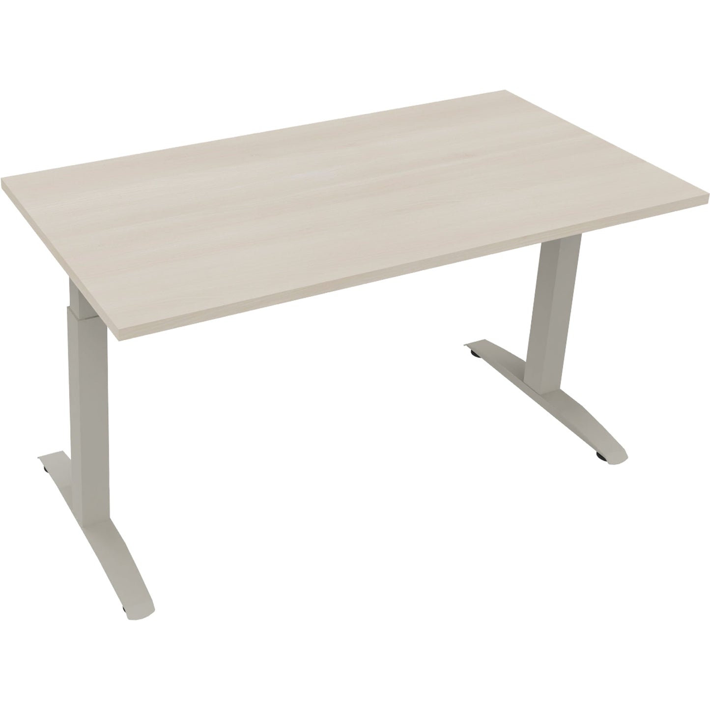Schreibtisch all in one Maße: 1.400 x 650-850 x 700 mm (B x H x T) Holz akazie hell