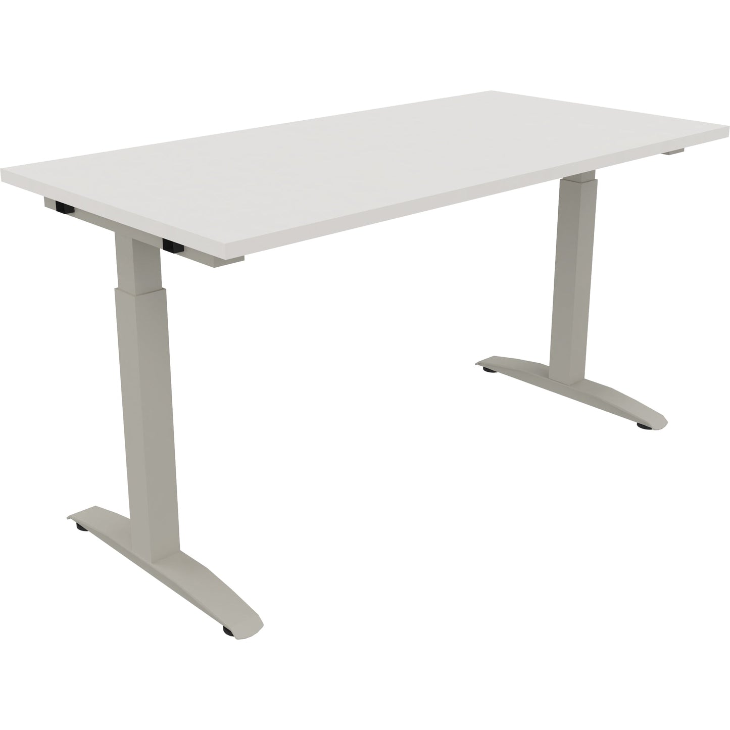 Schreibtisch all in one Maße: 1.400 x 650-850 x 700 mm (B x H x T) Holz diamant weiß
