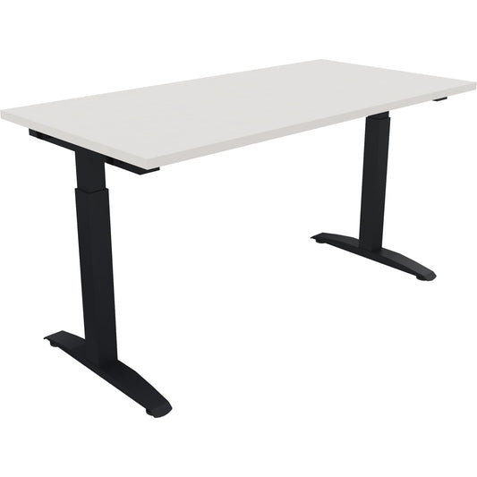 Schreibtisch all in one Maße: 1.400 x 650-850 x 700 mm (B x H x T) Holz diamant weiß