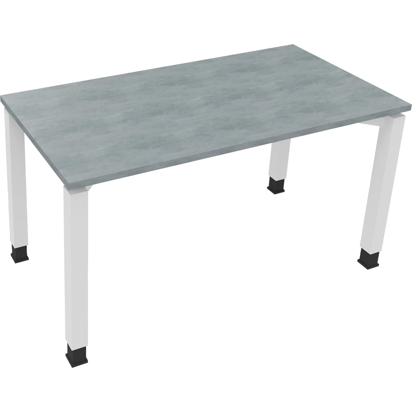 Schreibtisch all in one Maße: 1.400 x 680-820 x 700 mm (B x H x T) Holz beton hell