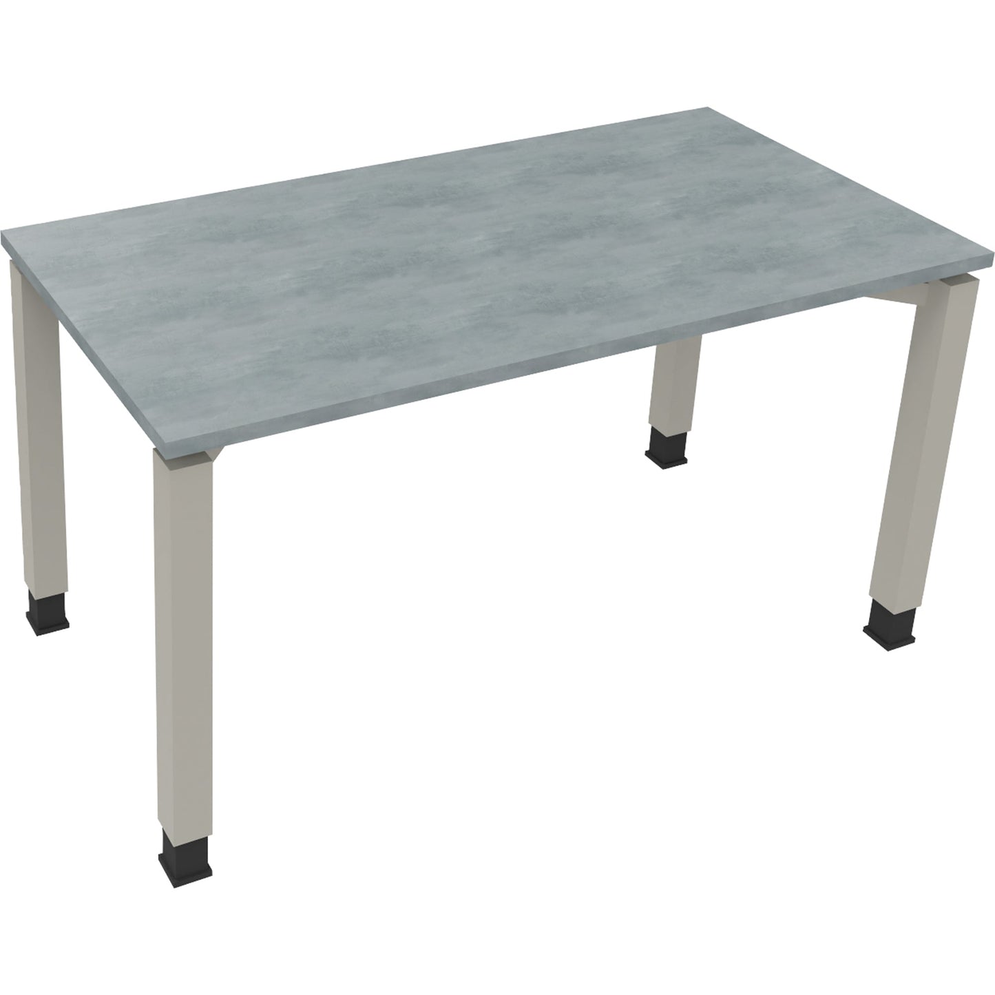 Schreibtisch all in one Maße: 1.400 x 680-820 x 700 mm (B x H x T) Holz beton hell