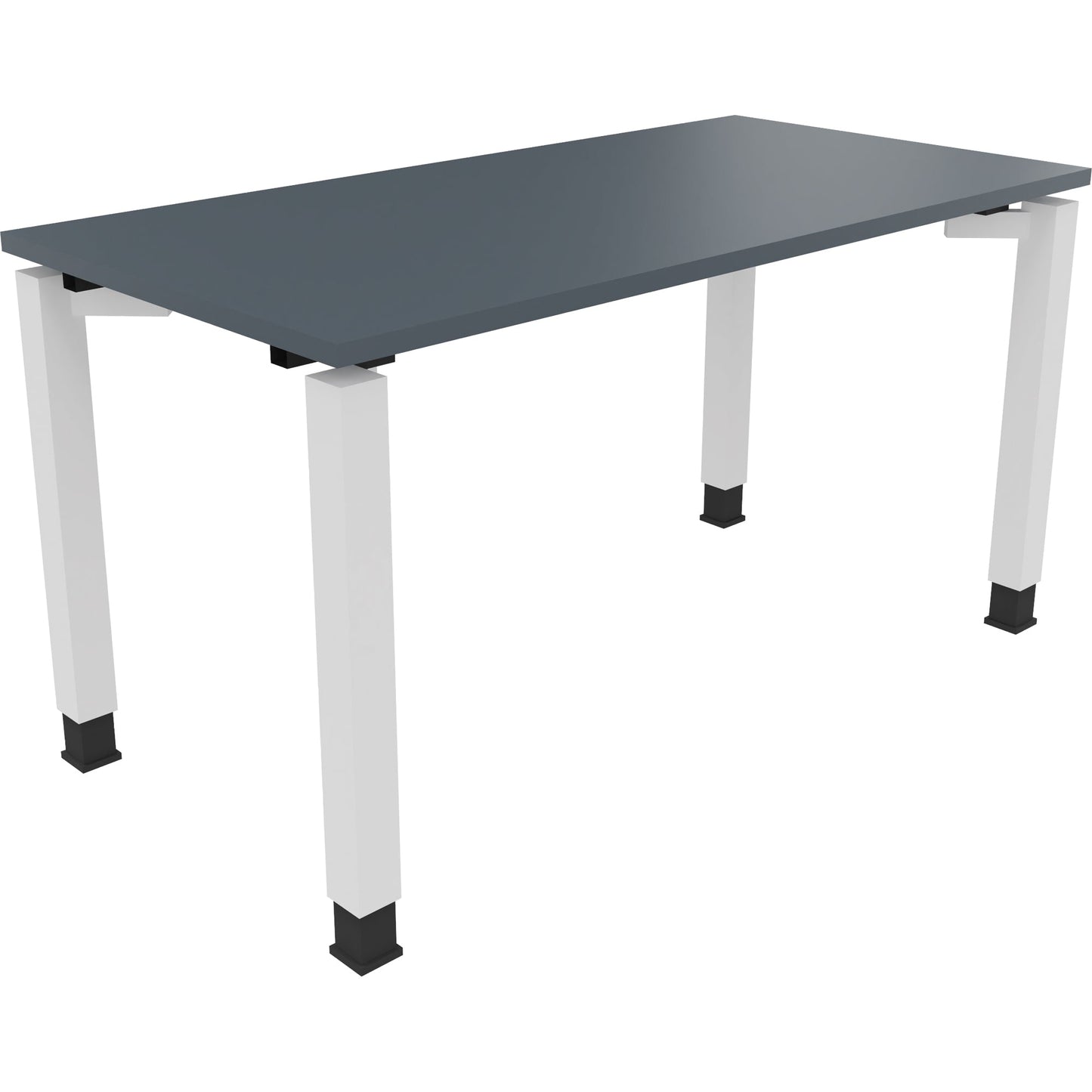 Schreibtisch all in one Maße: 1.400 x 680-820 x 700 mm (B x H x T) Holz lavagrau