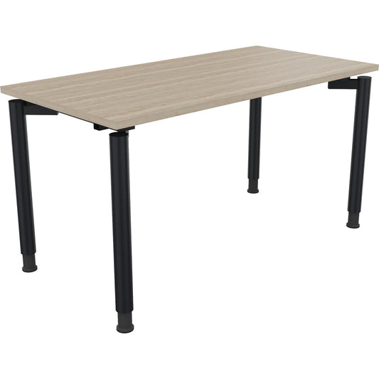 Schreibtisch all in one Maße: 1.400 x 680-820 x 700 mm (B x H x T) Holz eiche natur