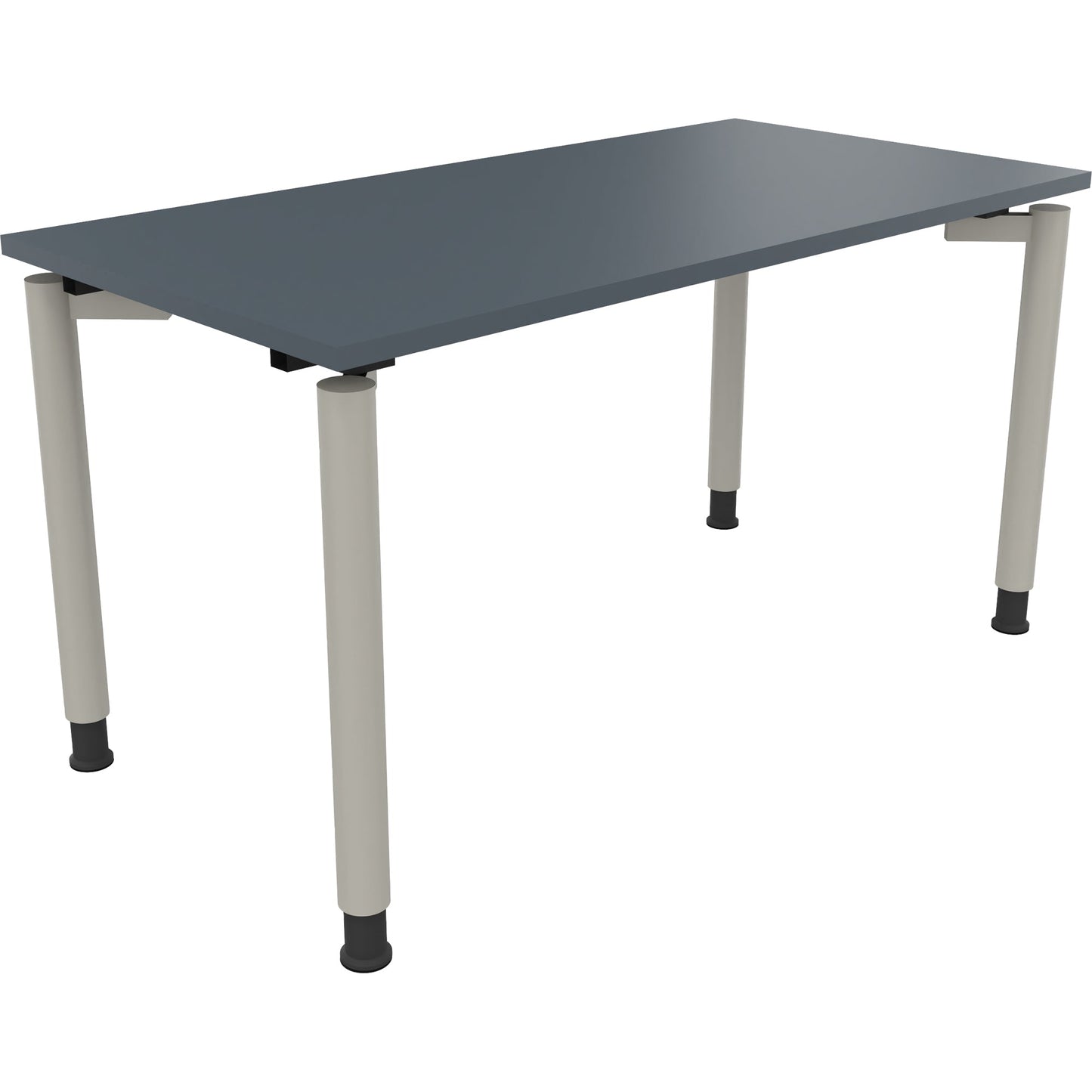 Schreibtisch all in one Maße: 1.400 x 680-820 x 700 mm (B x H x T) Holz lavagrau