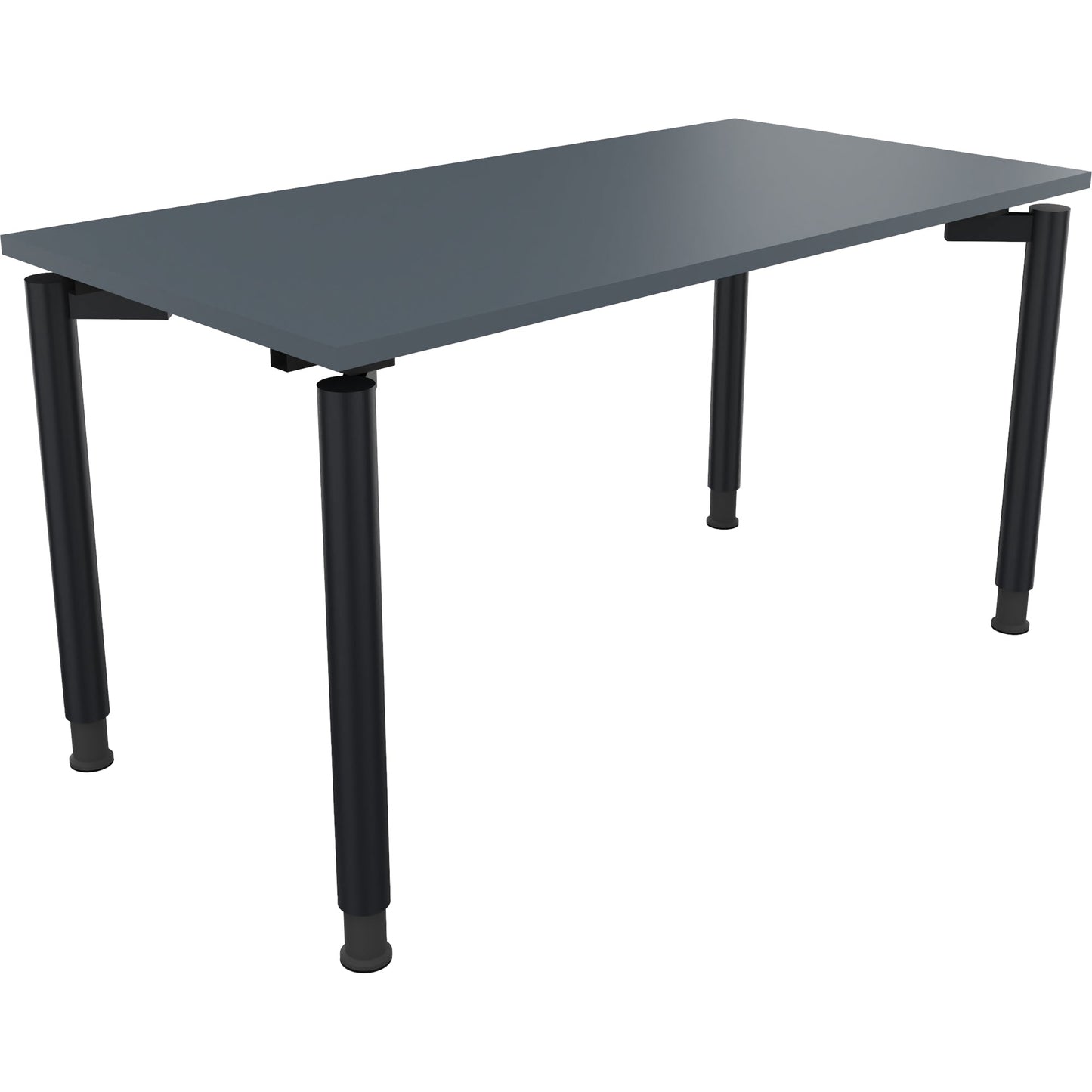 Schreibtisch all in one Maße: 1.400 x 680-820 x 700 mm (B x H x T) Holz lavagrau