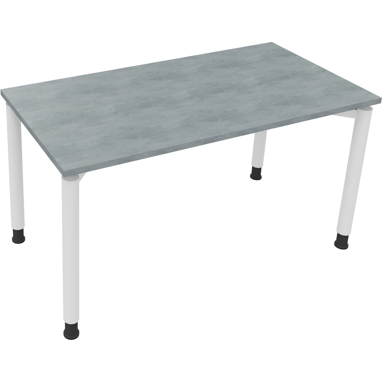 Schreibtisch all in one Maße: 1.400 x 680-820 x 700 mm (B x H x T) Holz beton hell
